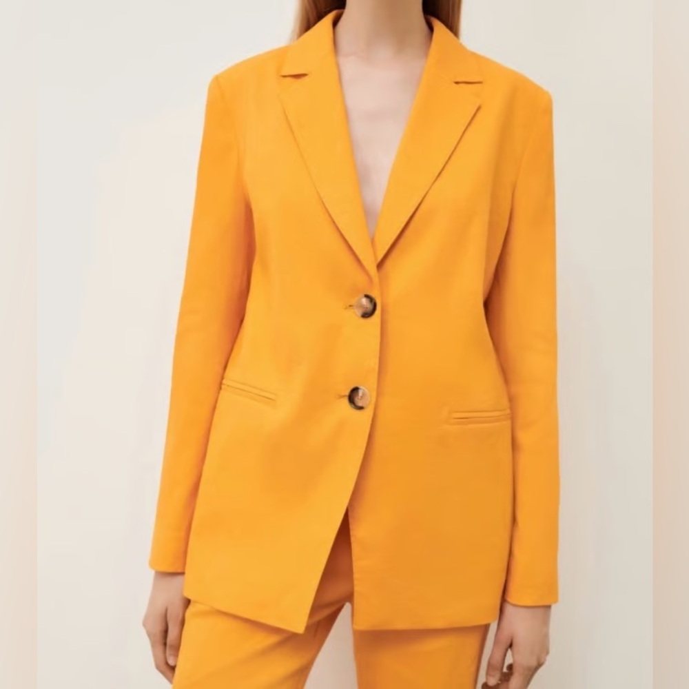 Marella GOMITO Yellow Orange Blazer Jacket